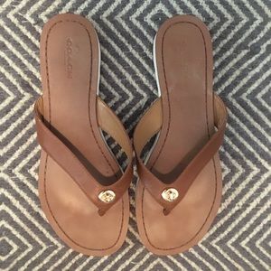 Coach flip flops